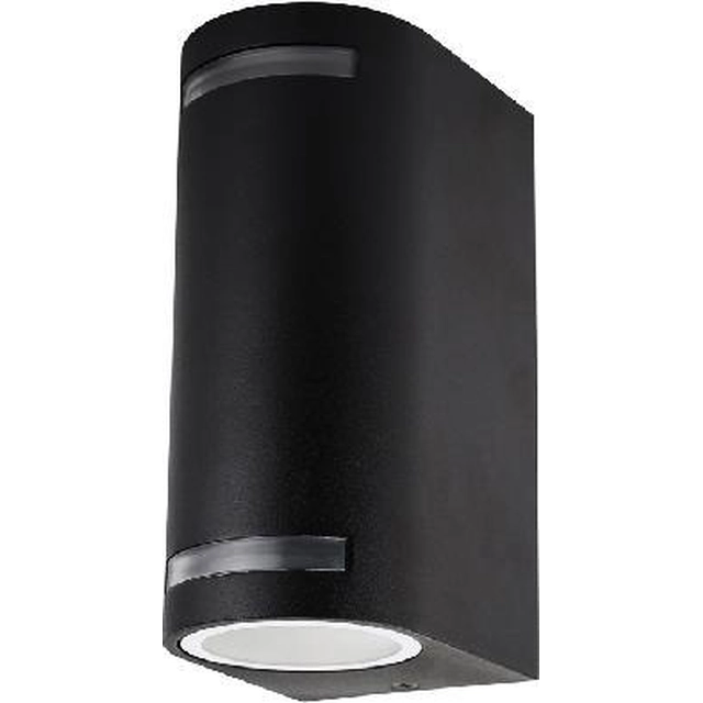 Ecolite Z37AW-2/CR Zwart Afgeronde buitenwandlamp 10W Dag Wit