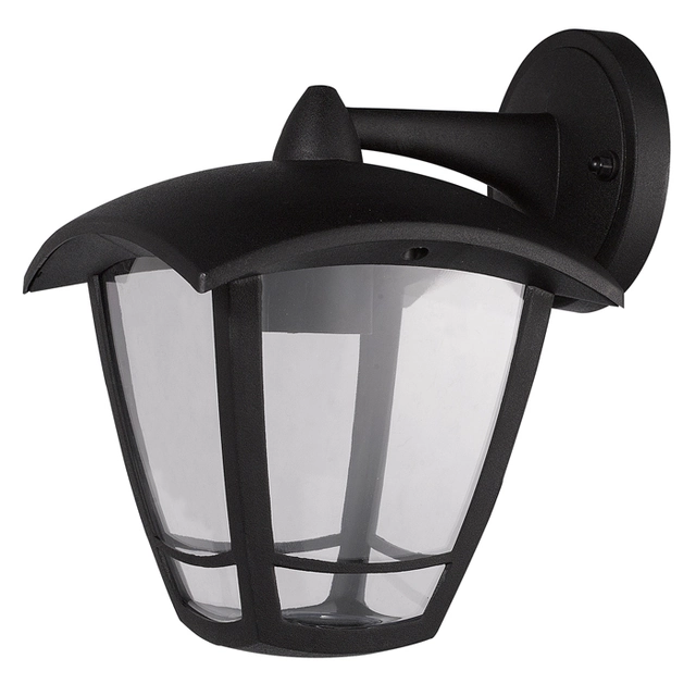 Ecolite ZGL001B-DO fekete LED-es kültéri fali lámpa 8W Meleg fehér IP44