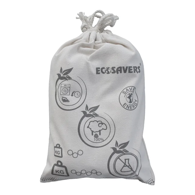 EcoSavers Dryerballs Algodão 6 bawełnianych kul do suszarek | Łatwe oszczędzanie!