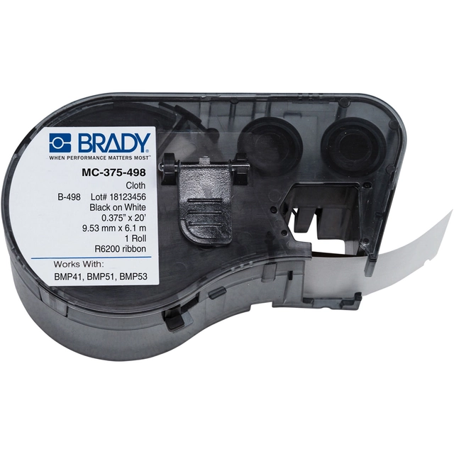 Brady MC-375-498 / 143330, Labelmaker Labels, 9.53 mm x 6.10 m
