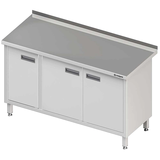 Edelstahlschrank D. Flügel 140x60 Stalgast