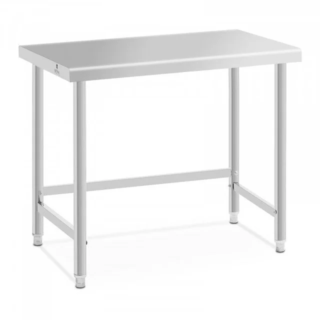 Edelstahltisch - 100 x 60 cm - Tragfähigkeit 90 kg - Royal Catering ROYAL CATERING 10012657 RCAT-100/60-PS