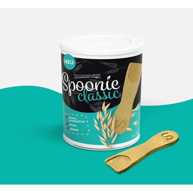 Edible spoons, oats, zero waste, biodegradable, compostable, tasty, crunchy, packaging, alternative, spoon, sustainable, ice cream,coffee, dessert, vegan