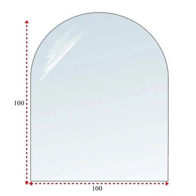 Edzett üvegalap - üveg kályhához vagy kandallóhoz 100x100 cm