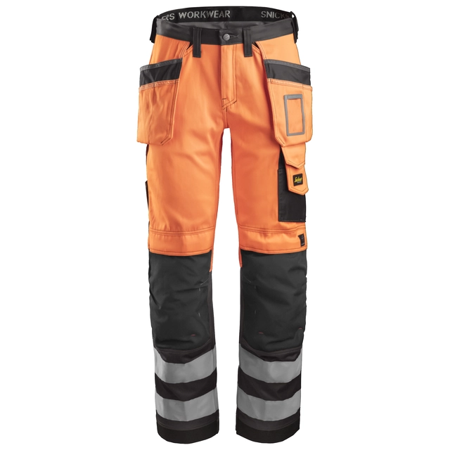 3233 Reflective Pants, EN 471/2 - 5574 - High Visibility Orange - Muted Black (1) - Size: 166