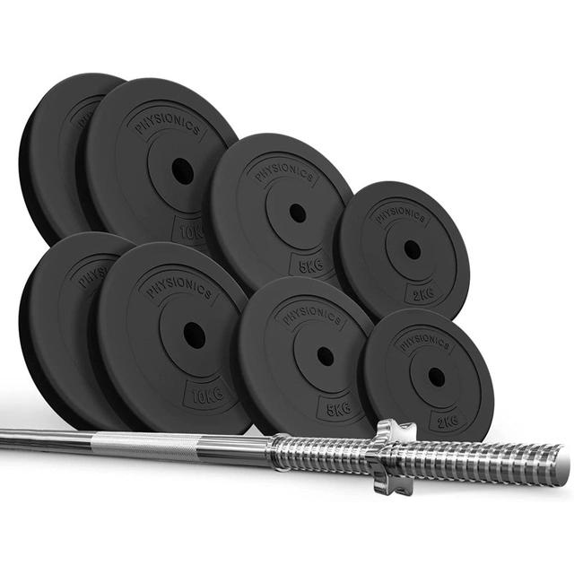 PHYIONICS Weight Lifting Set 165 cm,54 kg