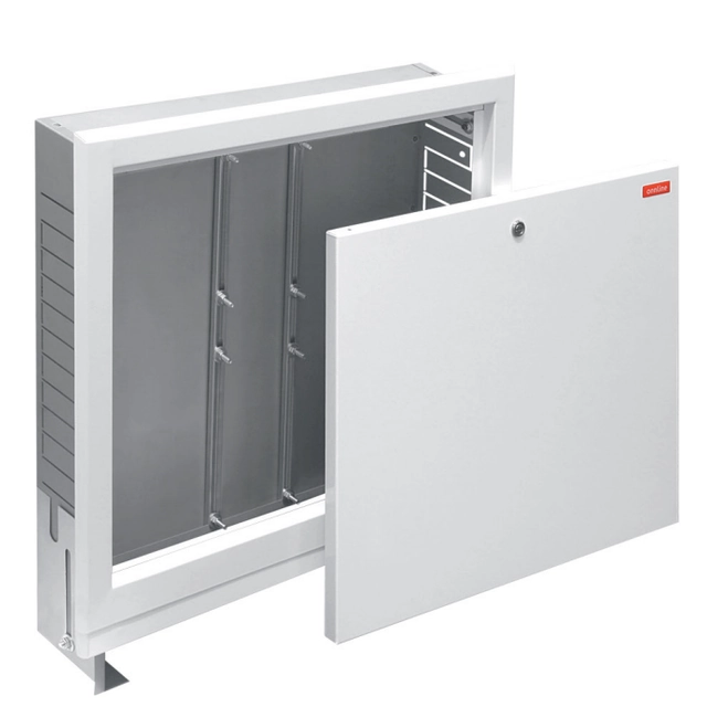 Onnline Flush-mounted cabinet, 715x575-665x110-170, for 10 circuits or 6 circuits with mixing system, coin lock code 1427179042