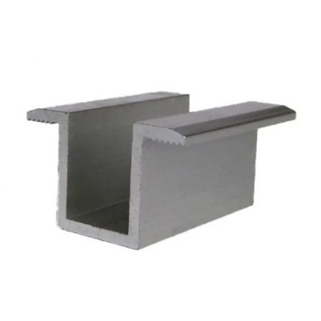 Baywa center terminal 28-42mm, flat roof, silver