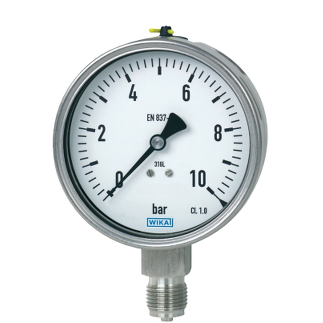Wika Bourdon tube pressure gauge, CrNi steel, 0-4bar, TYPE: 232.50NS63, G1 / 4 "B code: 9452605