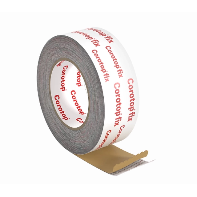 Eenzijdige tape voor het verbinden van Corotop FIX PRO foliemembranen 60mm X 25m