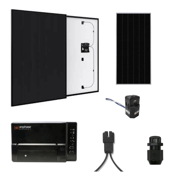 Eersteklas driefasig fotovoltaïsch systeem 10KW, Sunpower panelen 3AC inclusief Enphase micro-omvormer