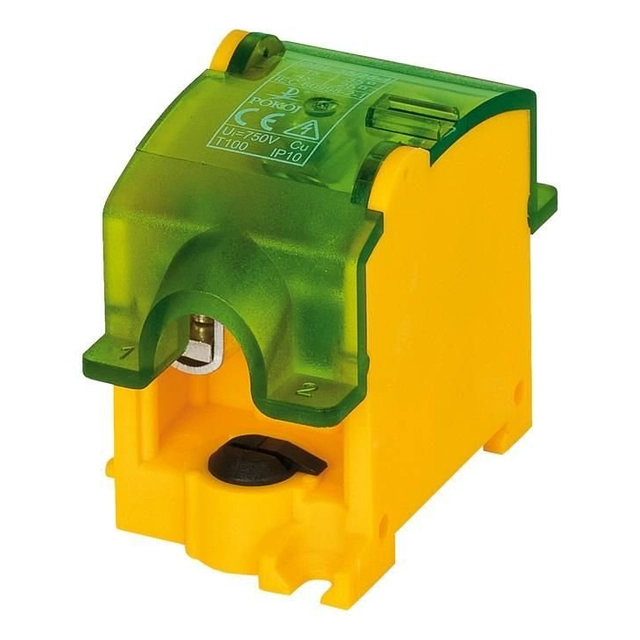 Isolating tap, yellow-green OBL 35/25-1