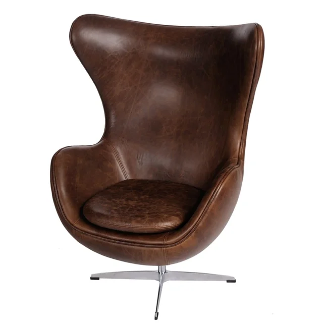 Egg armchair dark brown vintage Premium