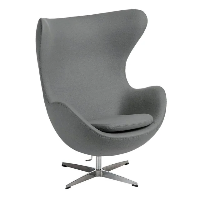 Egg armchair light gray cashmere 42 Premium