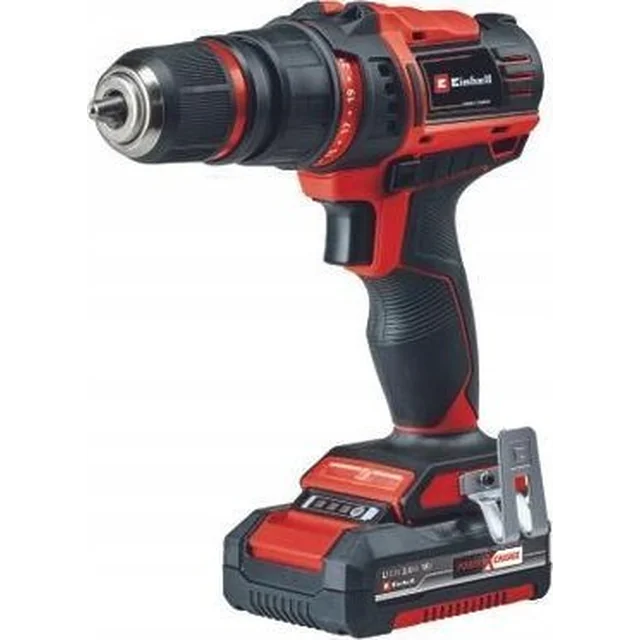 Einhell Einhell accuschroefboormachineset TE-CD 18/45 3X-Li +22, 18Volt (rood/zwart, Li-ion accu 2.0Ah, 22-piece accessoires)