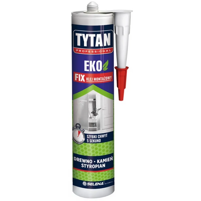 Екологично монтажно лепило на водна основа Tytan Eco Fix 290 ml