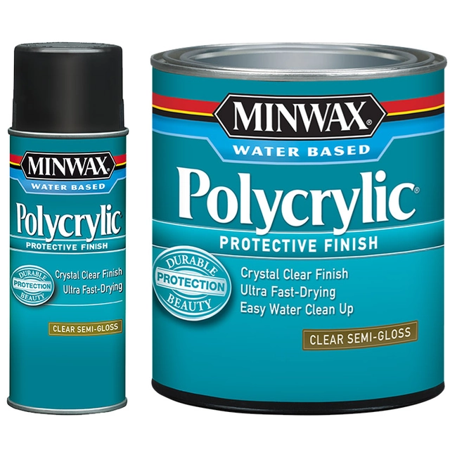Ekologiškas vandens pagrindo lakas Minwax® Polycrylic® Protective Finish 0,946 L SATIN