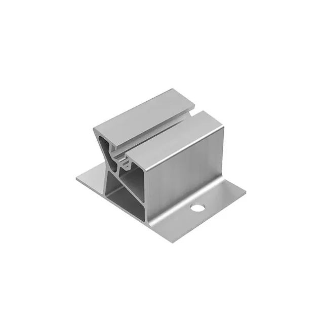 Ekstremt lavt monteringsbeslag, aluminium - 11 grader, 80mm (K-45-8-80)