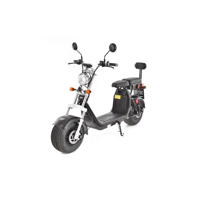 El-scooter HECHT Cocis Black, batteri 60 V, 20 Ah, motor 1500 W, dæk 18 x 9.50 tomme, maksimal hastighed på 45 km/t, sort