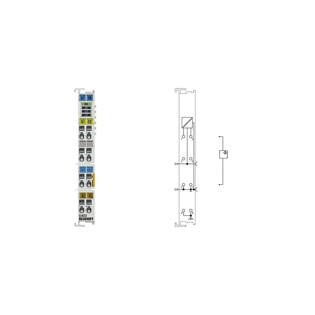 EL4032 | Τερματικό EtherCAT, 2-kanałowe αναλογική έξοδος, τάση, ±10 V, 12 bit