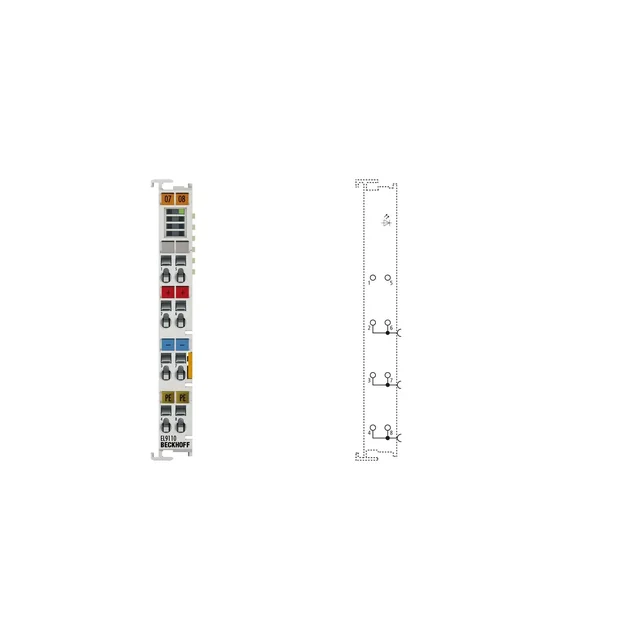 EL9110 | Borne d'alimentation potentielle, 24 V DC, avec diagnostics