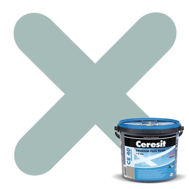 Еластична фугираща смес Ceresit CE-40 Aquastatic ice glow 2 kg