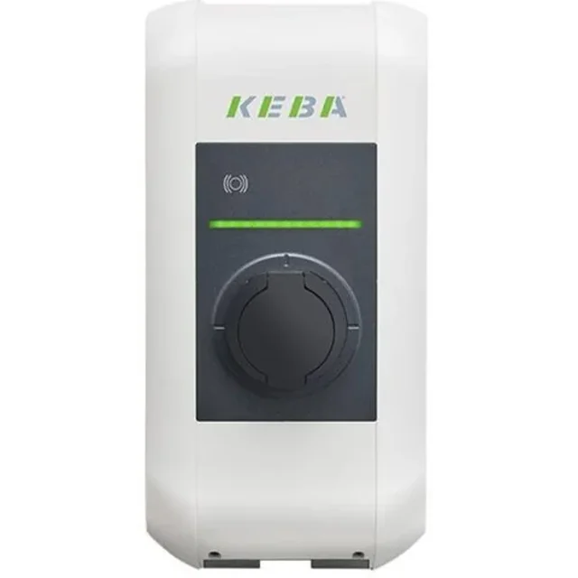 Elbil ladestation KEBA Østrig Wallbox P30 Premium, enfaset, 7.4 kW, 32A, Type 2, hvid