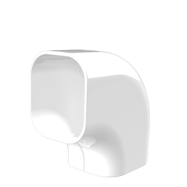 Elbow for air conditioner pipe channel Tecnosystemi, rigid vertical New-Line CP100-EXC white