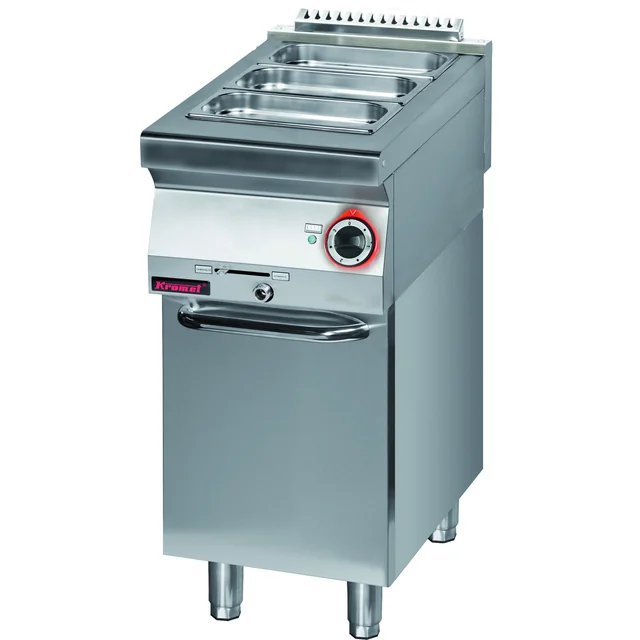 Electric bain-marie 0,7kW on a closed cabinet base