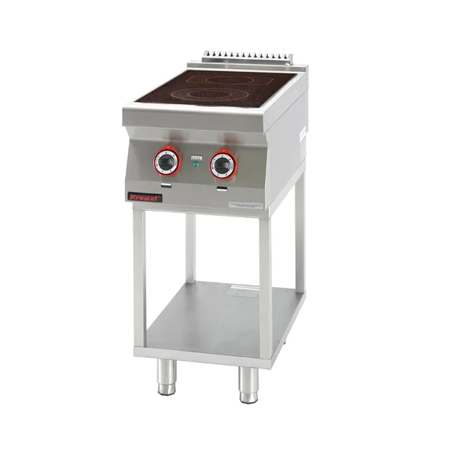 Electric ceramic cooker 2 fields 1x2,1kW + 1x2,0kW on a skeleton base