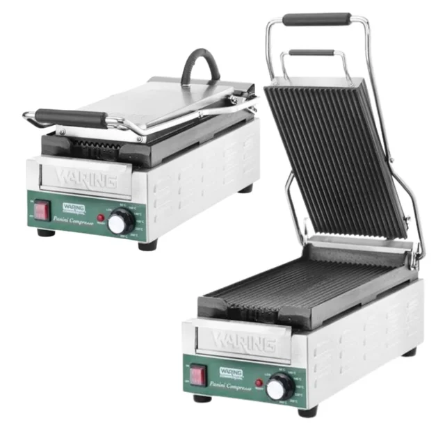 Electric Contact Grill Panini 230V/1800W 317x596x260 Waring WPG200E