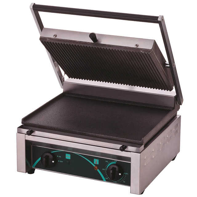 Electric contact panini grill RN101-B smooth bottom plate