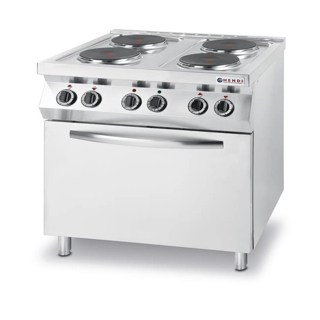 Electric cooker - 4-plate Kitchen Line with convection electric oven GN 1/1