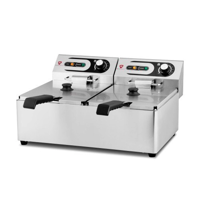 Electric Double Fryer 2x6 L 2x3 kW