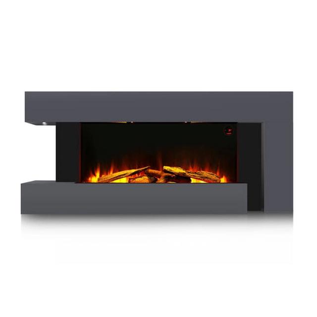 Electric Fireplace with Sound, built-in WI-FI, 7 colors and 5 flame intensity levels, with Remote Control and Thermostat
