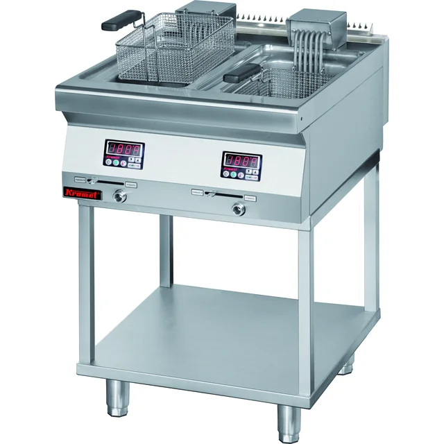 Electric fryer 2x8l 16kW on a skeleton base 700.FE-2x10f.T