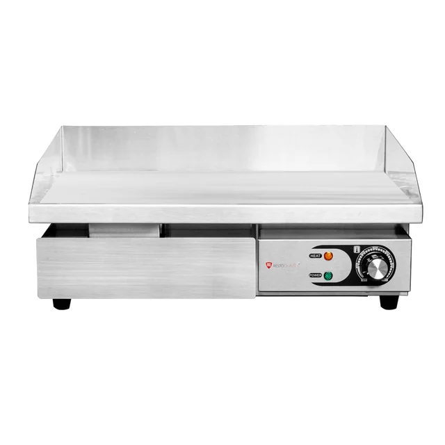 Electric grill plate | smooth | adjustable | 3 kW | 550x430x250 mm | RQEG818