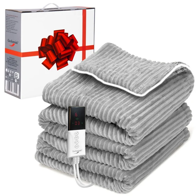 Electric heating blanket 160x180 cm ANGER gray