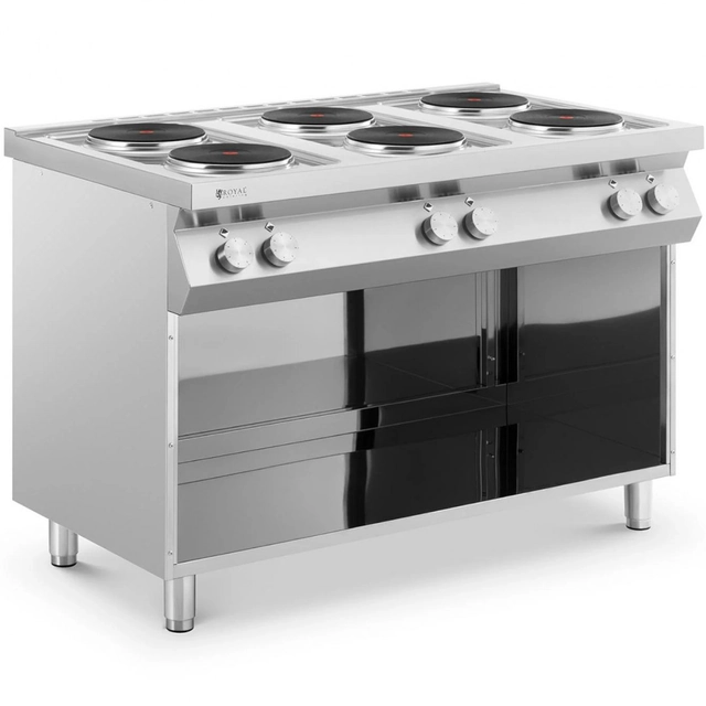 Electric kitchen 6 free-standing stove with a cabinet 15600 IN 400 V