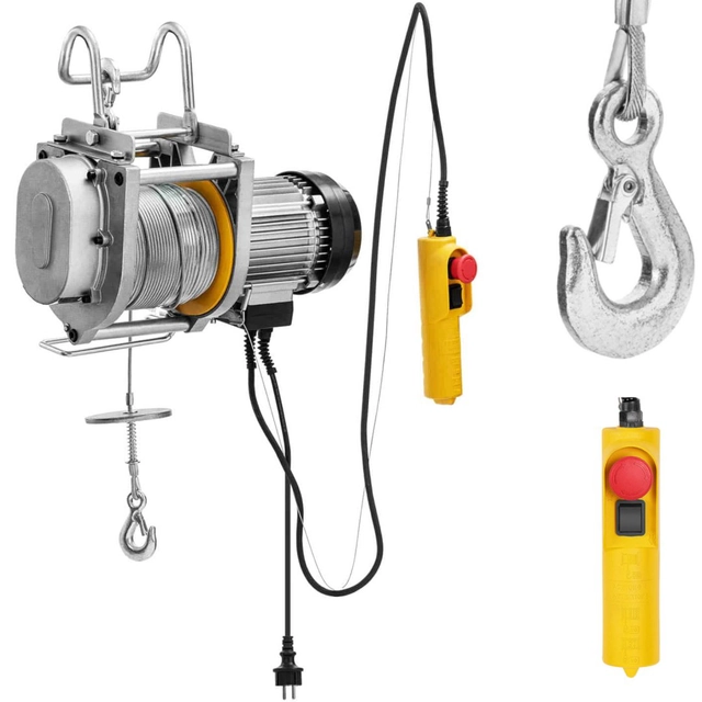 Electric rope winch 1300 IN 60 m 250 kg