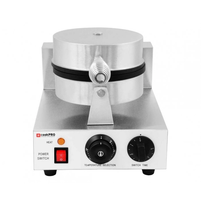 Electric round single waffle maker COOKPRO 500010007 500010007