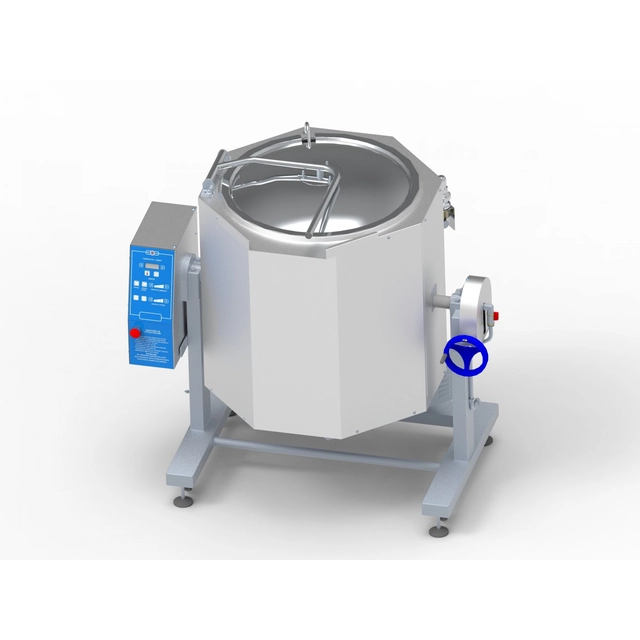 Electric tilting pot with mixer and indirect heating, digital panel