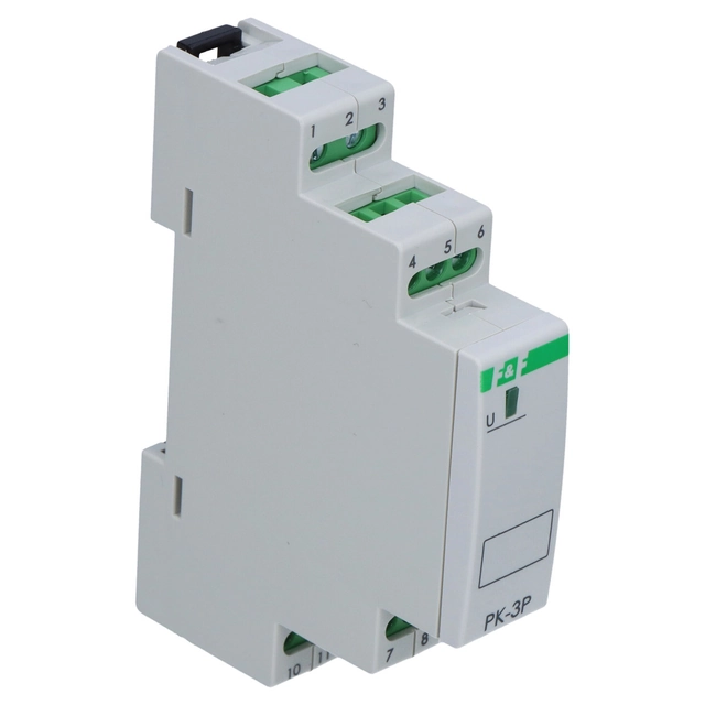 electromagnetic relay PK-3P 230V AC, contact:3P I=3x8A, 1 module