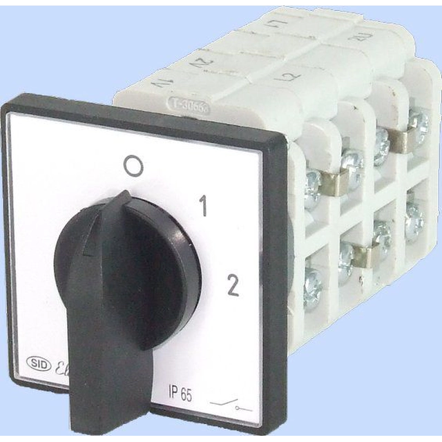 Electromet Cam switch 0-1-2 5P 40A IP65 Arc 40-32 (924019)