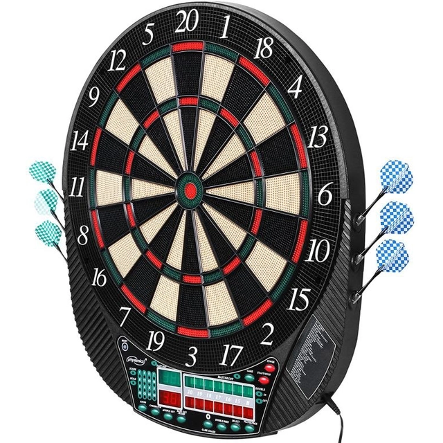 Electronic dart board for 16 players + 12 darts