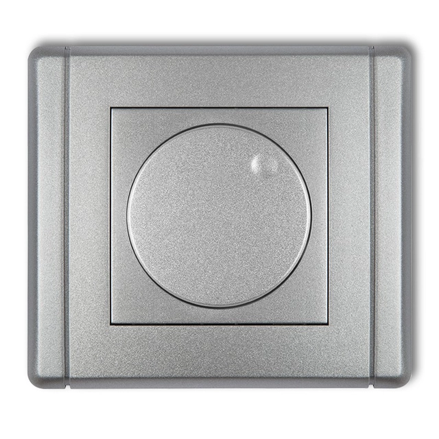 Electronic lighting controller by push-turn silver metallic KARLIK FLEXI 7FRO-1
