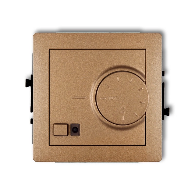 Electronic temperature regulator mechanism with underfloor sensor gold metallic KARLIK DECO 8DRT-1