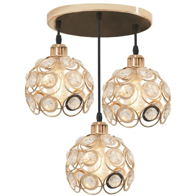 ELEGANT LOFTSLAMPE APP211-3CPR GULD KRYSTAL