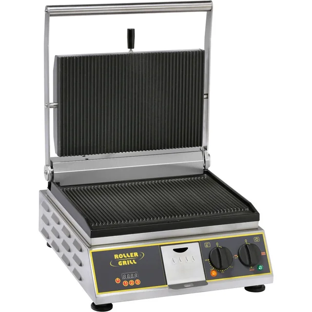 Електрическа скара Roller Grill Panini с таймер 3400W 360x240 Stalgast 777224