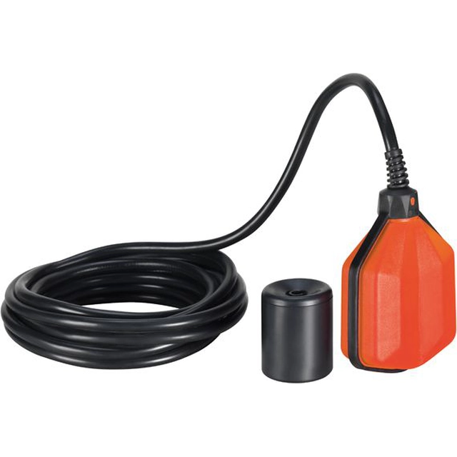 Elektrický plovákový spínač Lovato s NEOPRENOVÝM kabelem 10m pro čistou a šedou vodu s protizávažím (LVFSN1W10)